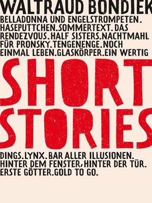 cover image of Short Stories